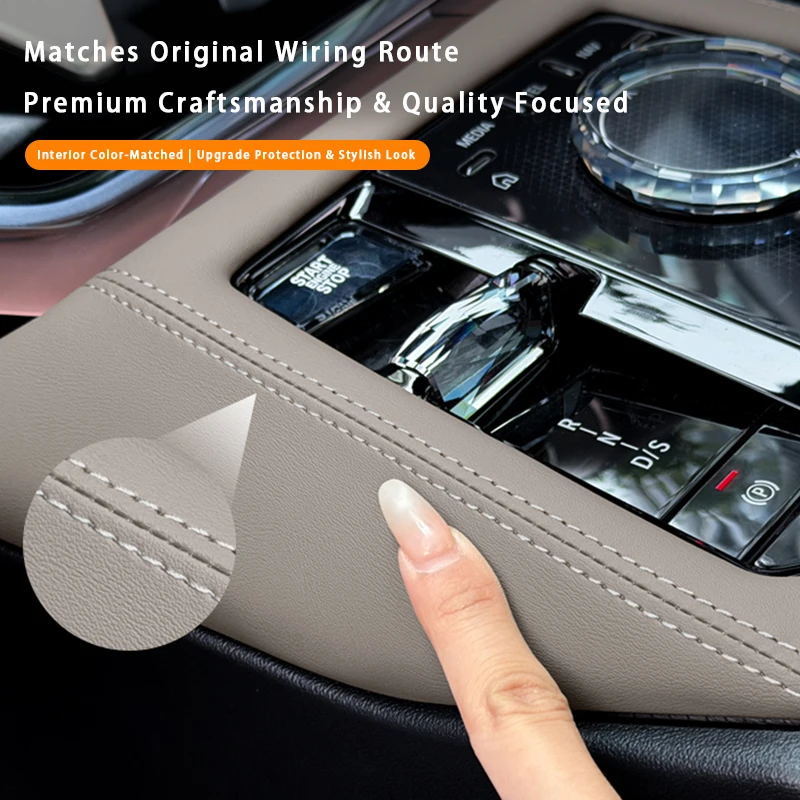 Car Central Control Gear Shift Panel Protective Cover Trim Frame Interior Decoration Accessories For BMW X3 G45 2025 4