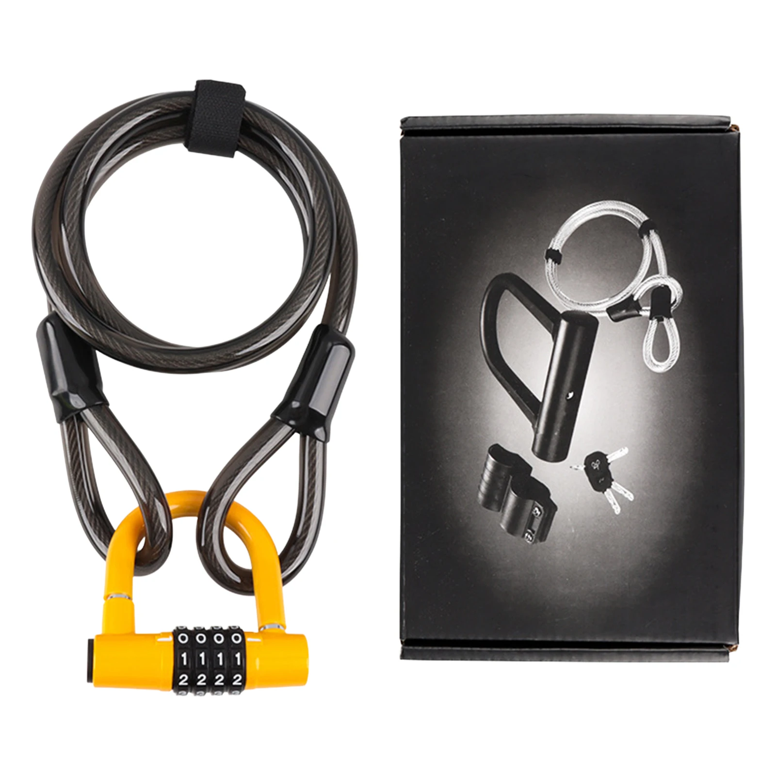 

Alloy Bike U-Lock Heavy Duty Anti Theft Multi-function Sturdy U-Lock Cycling Accessories for Bike Scooter Mountain Road Bike