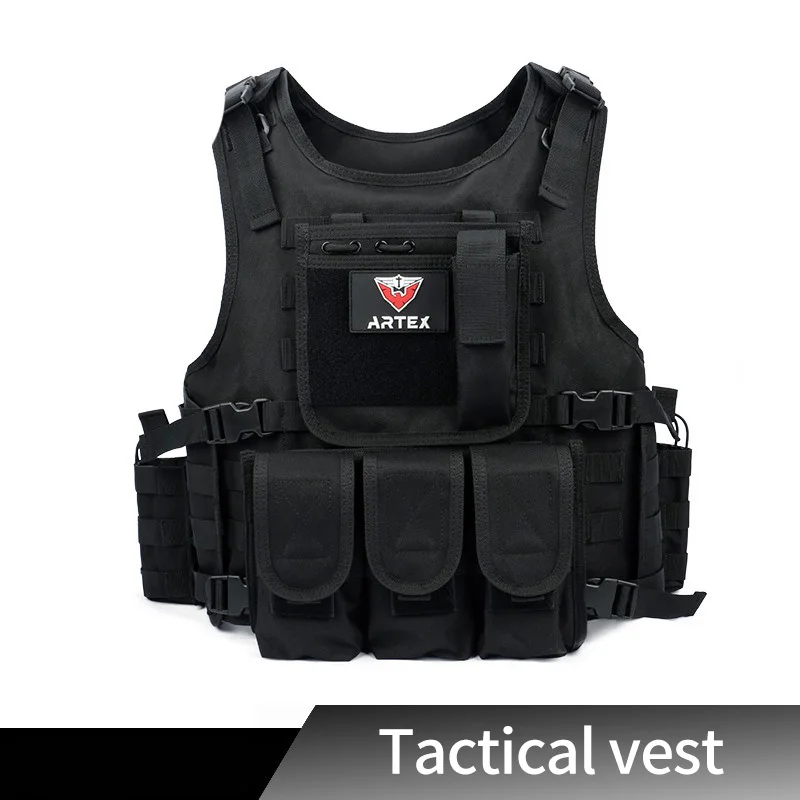 MGFLASHFORCE Molle Airsoft Vest Tactical  Plate Carrier Swat Fishing Hunting Paintball Vest Military Army Armor Police Vest