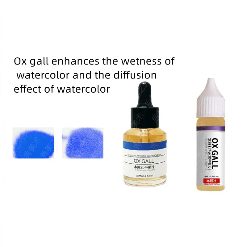 Imagem -03 - Goma de Aquarela Árabe ox Gall Médio para Pintura Art Supplies 15 ml 25ml