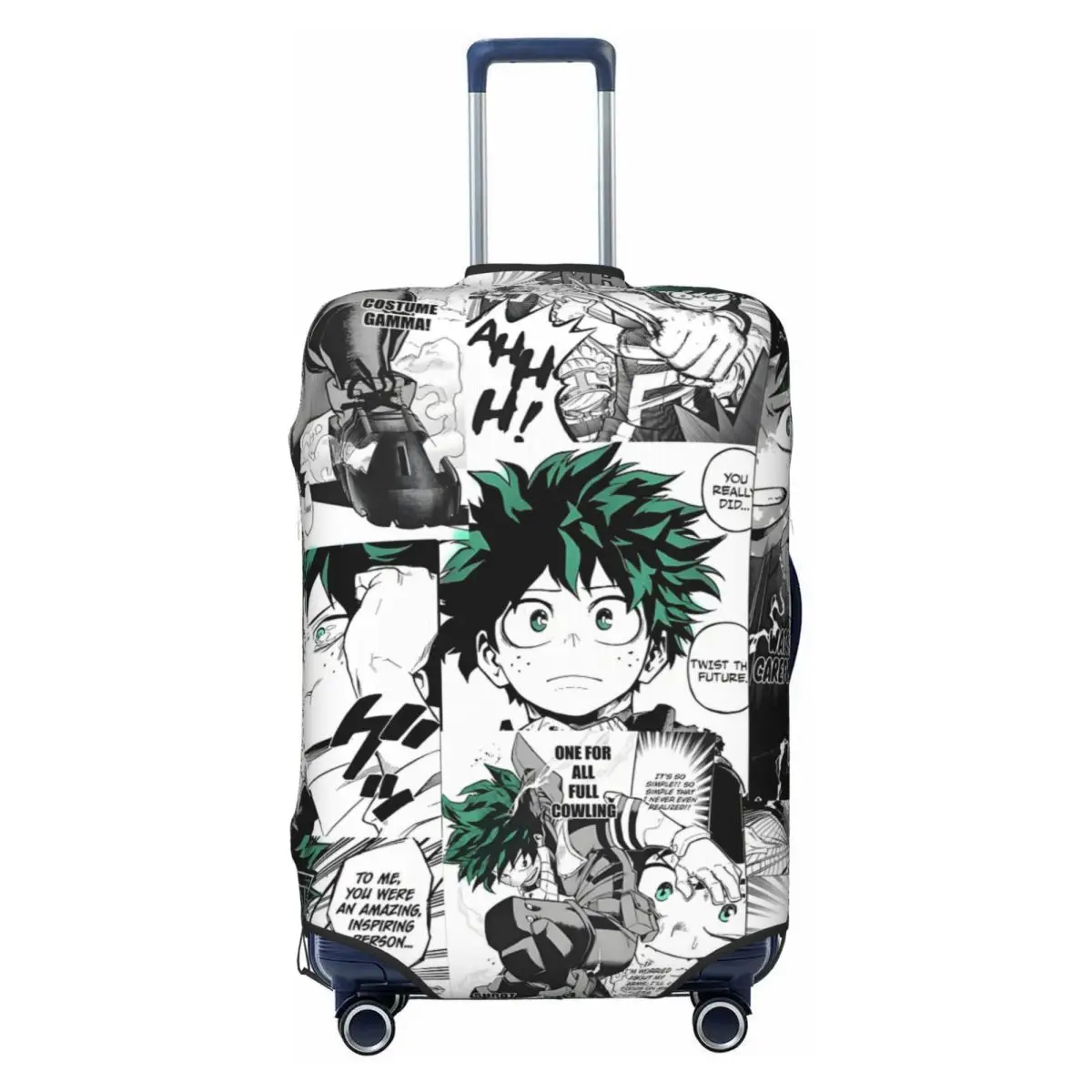 

Модный чехол для чемодана My H-Heroes Academia в стиле Деку, моющийся, с огненным дизайном, в стиле комиксов, для путешествий