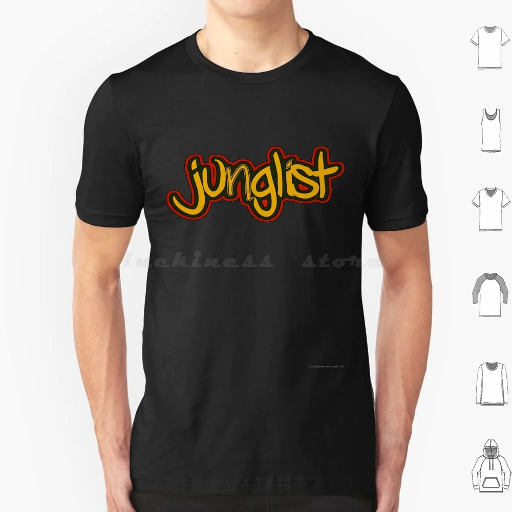 Junglist T Shirt Big Size 100% Cotton Jungle Junglist Drum Bass Rave Music Soundsystem Dub Reggae Speaker Steppas Rasta Dubwise