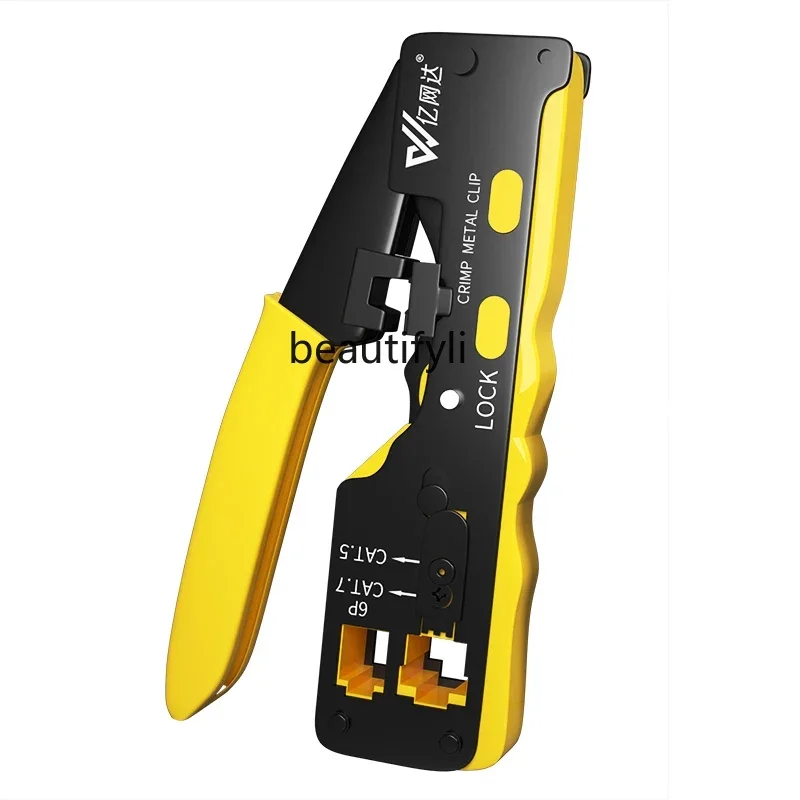 

Modular Plug Network Cable Pliers Super 6 5 Class Wire Crimper 6 P8p Multi-Purpose Binder Clip Mesh Pliers