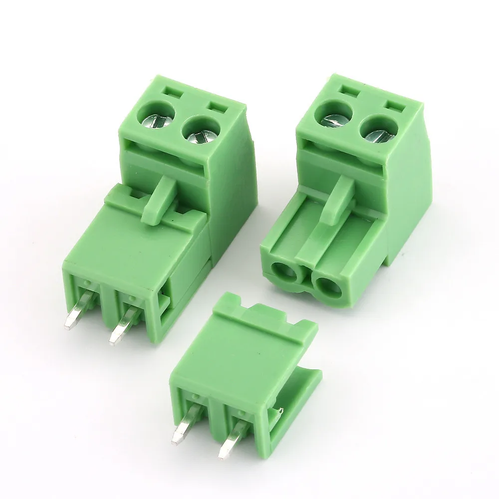 10Sets KF2EDG 5.08mm Pitch Terminal Block 2 3 4 5 6 7 8 9 10 11 12Pin Straight Male Plug Female Socket Pin Header Wire Connector