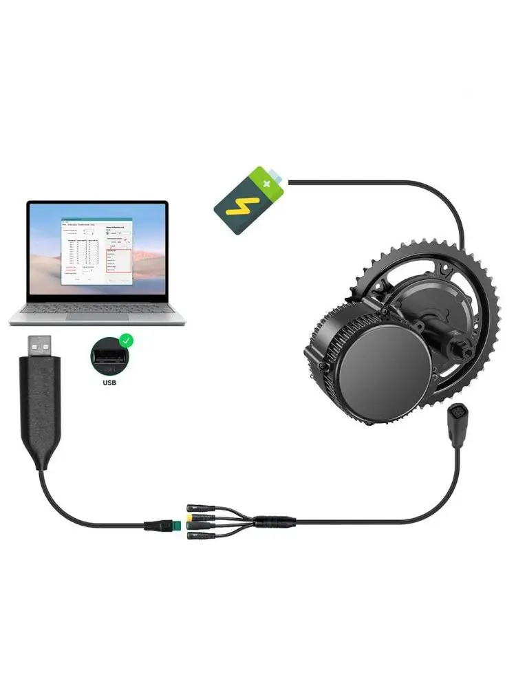AliExpress TOOPRE E-bike Mid-Drive Motor USB Programming Cable CAN Version For Bafang For BBS01/02/HD MMG.320 MMG.321 MMG.340 MMG.342 System