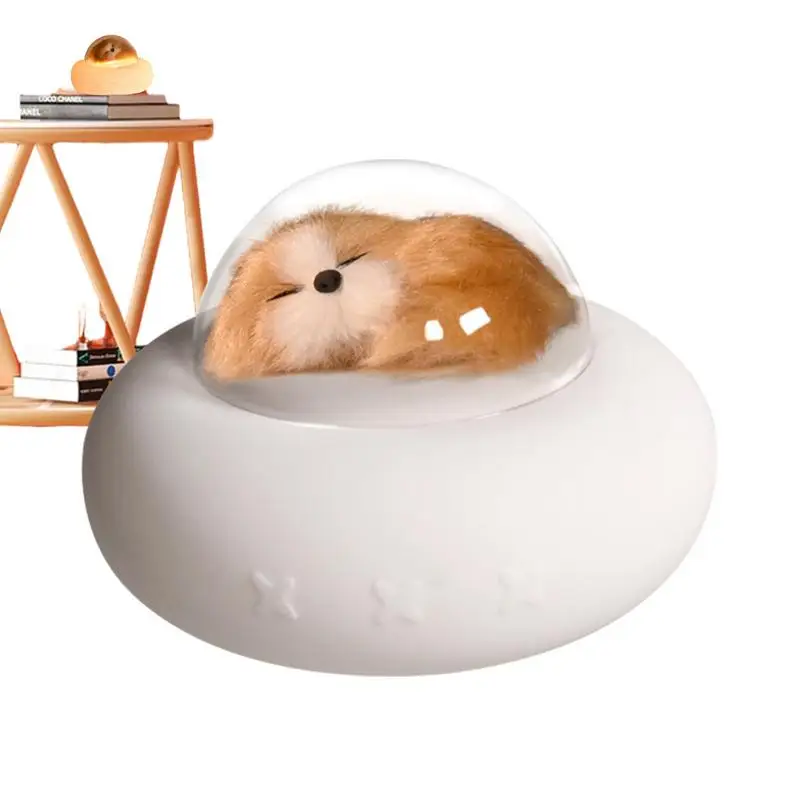 ポータブルシリコンタッチテーブルランプ,ベッドサイドテーブル,書斎用,モダンなベッドルーム,かわいい犬,宇宙船,7色