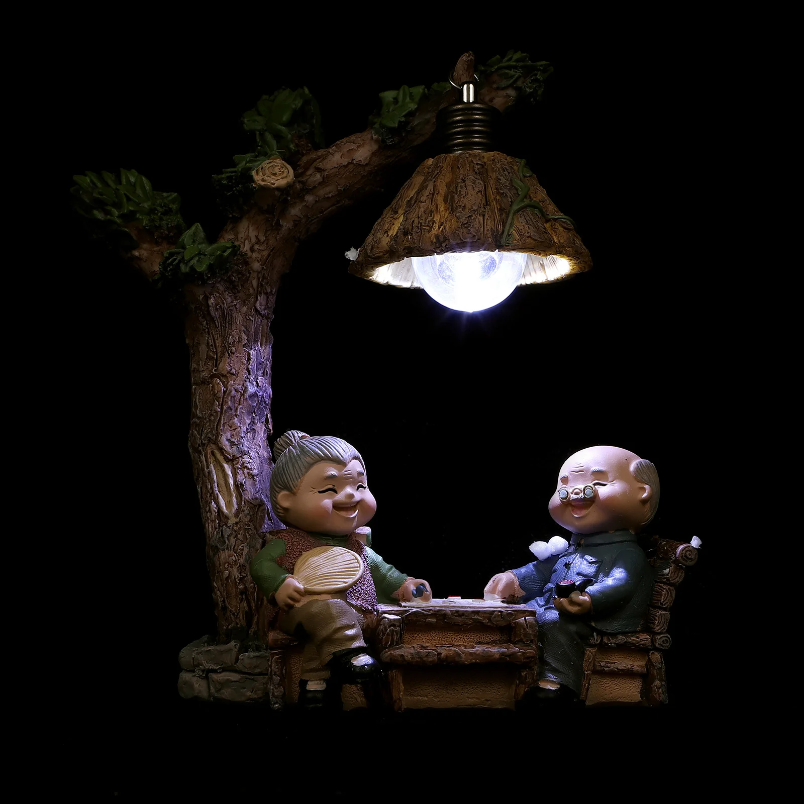 

Ночник для пожилой пары, 1 шт., из смолы, изысканное украшение для рабочего стола, декор для дома, украшение ко Дню святого Валентина