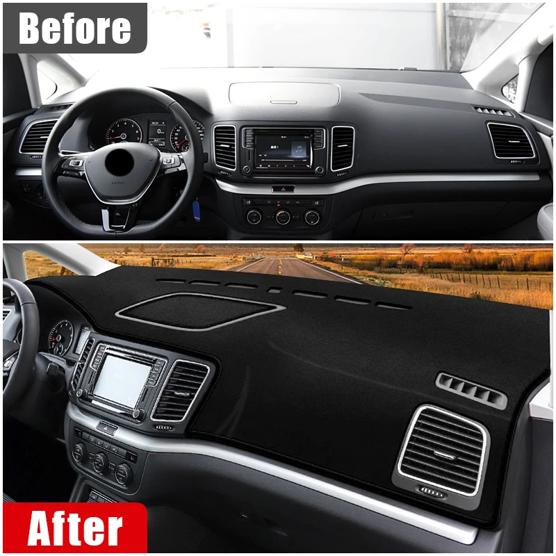 

Abaiwai For Volkswagen Vw Sharan 7n 2012 2013 2014 2015 2016 2017 2018 2019 Car Dashboard Sun Shade Cover Non-slip Pad 3d Pad