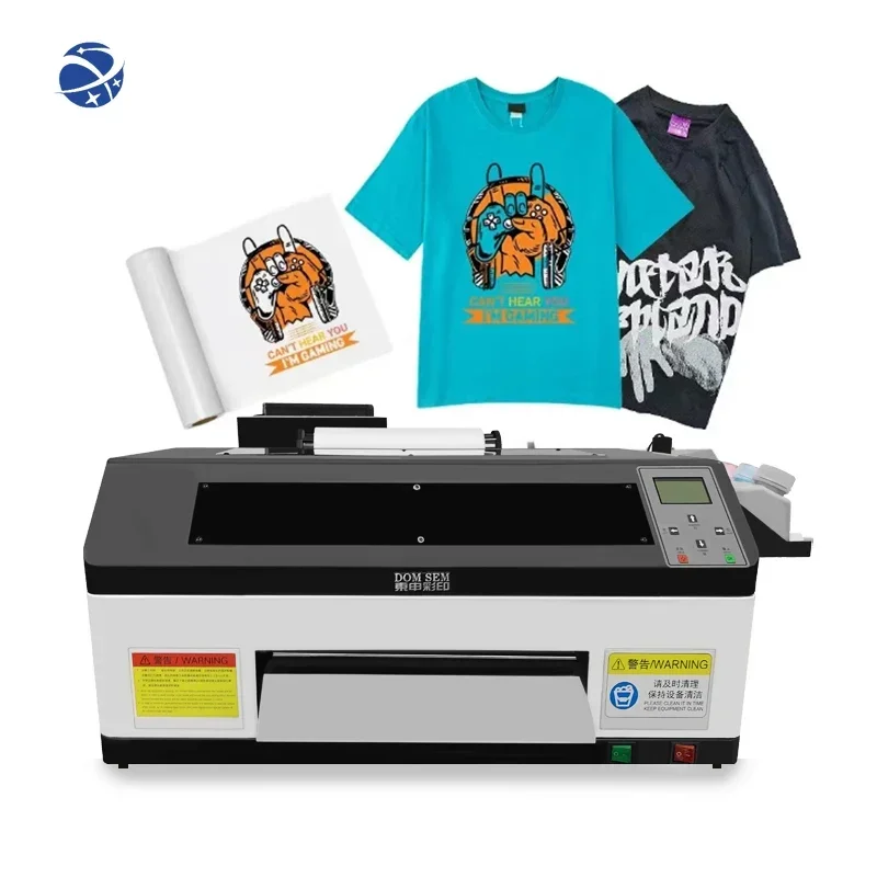 Yunyi A3 Dtf Digital Printer High Speed A3 Dtf Pet Film Printer Machine mini printer portable For Small Business Printing machin