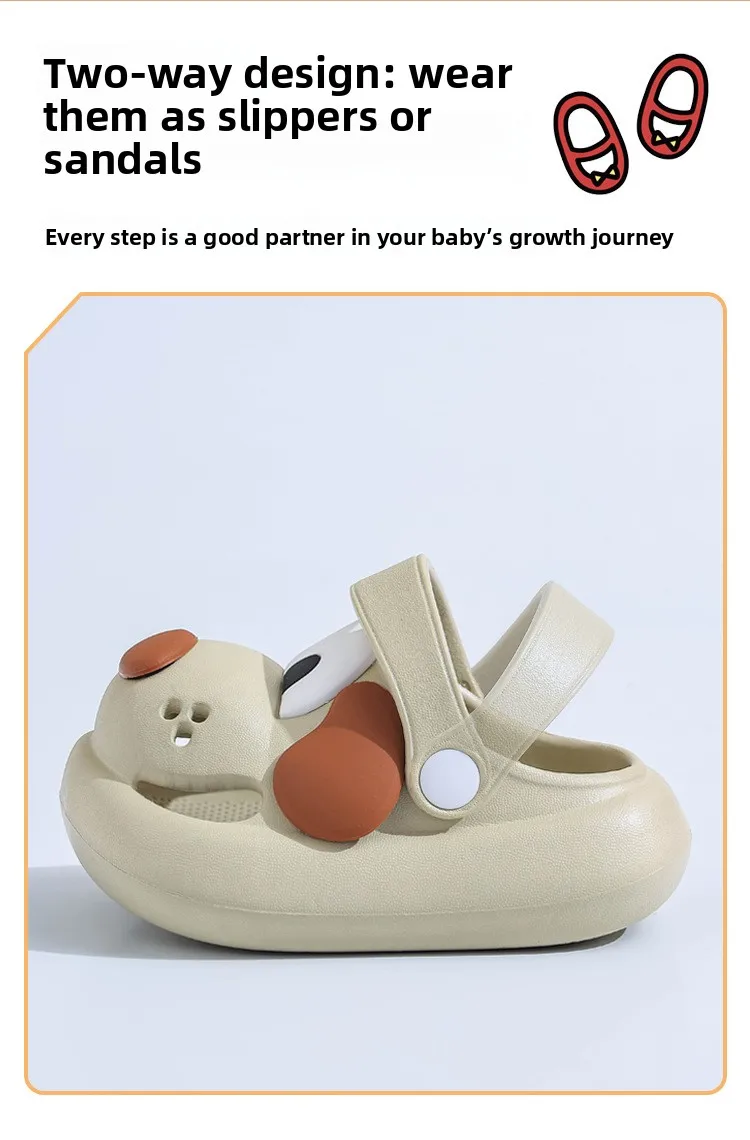 2026 Neue Sommer-Kindersandalen mit Löchern, weiche, rutschfeste Cartoon-Hausschuhe für Babys, Strand-Kinderschuhe für Jungen und Mädchen – Detail 7