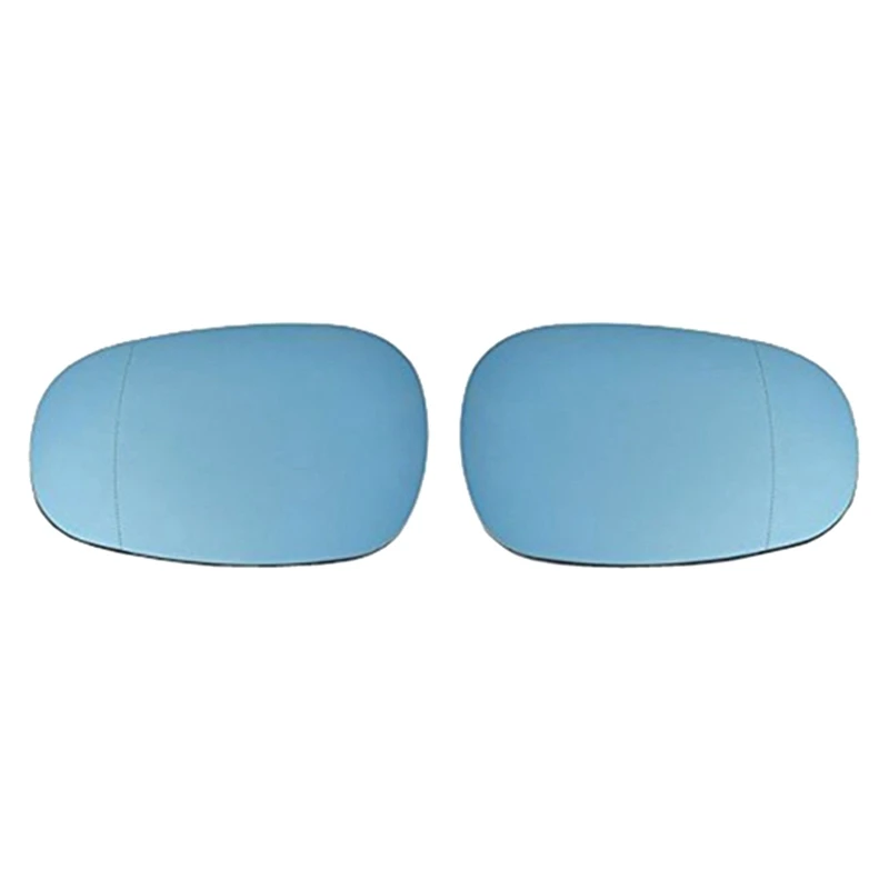 1 Pair Wing Mirror Glass Blue Heated Blind Spot For -BMW 3 Series E90 E92 E93 LCI 2009-2013 51167252893, 51167252894