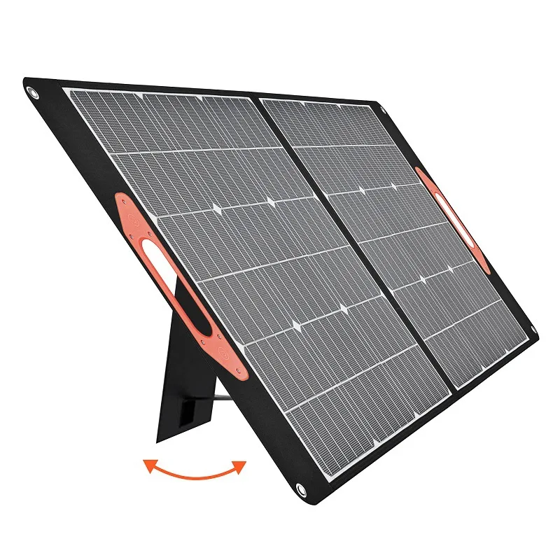 60W Portable Solar Panel Charger 5V 18V USB+DC+Type C Output ETFE Solar Foldable Bag for Computer Phone Mobile Energy Charging