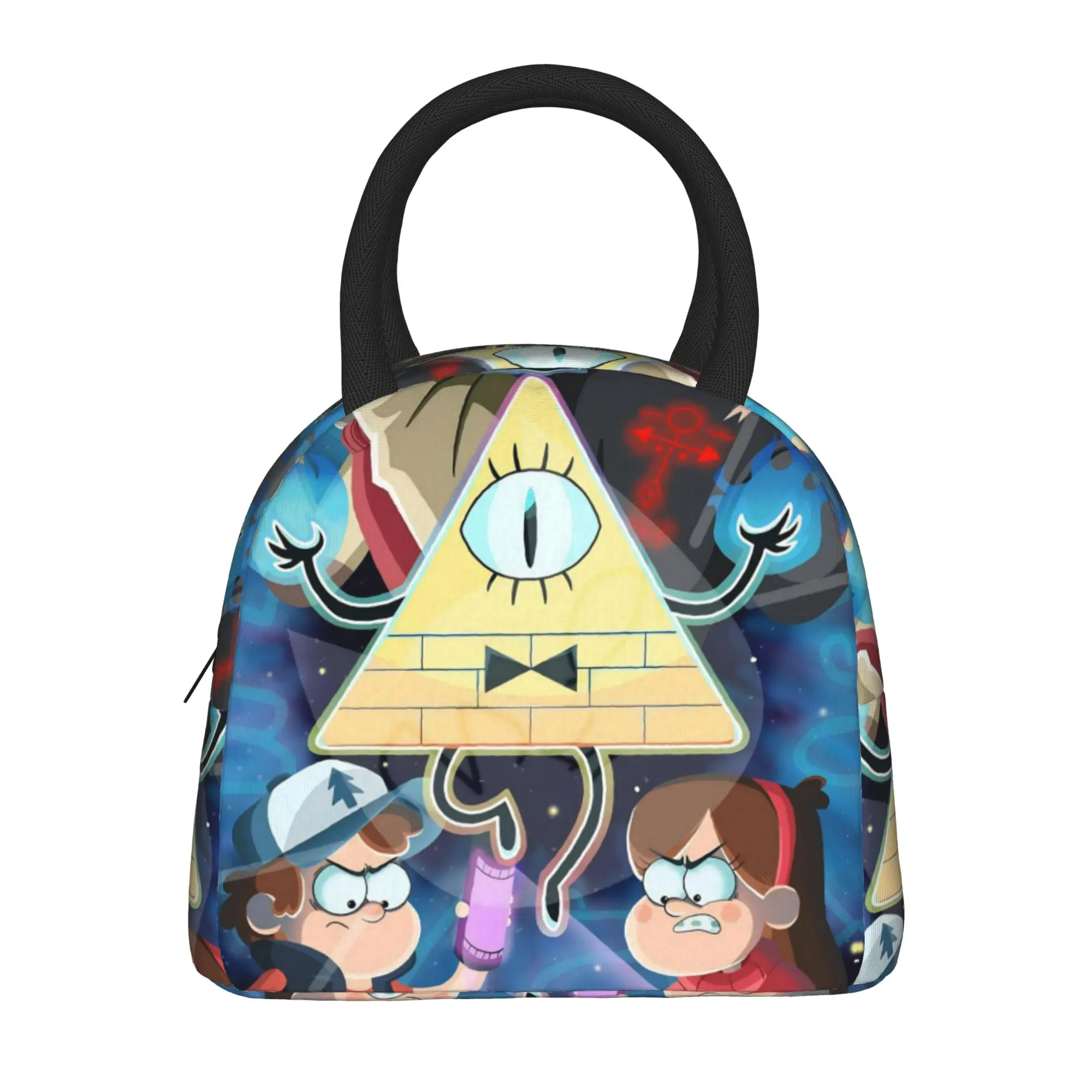 Insulated Lunch Bag G-Gravity Falls Accessories  Lunch Food Box Multifunction Cooler Thermal Bento Box For School