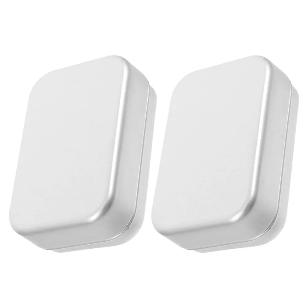 

2pcs Japanese Style Aluminum Box Lightweight Portable Travel Soap Case With Drain Design Soap Holder For Bathroom Balcony Use