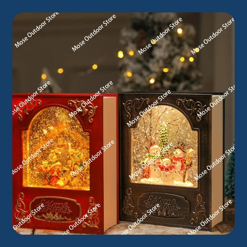 

Christmas Decorations Retro Lamp Luminous Small Oil Lamp Tabletop Ornament