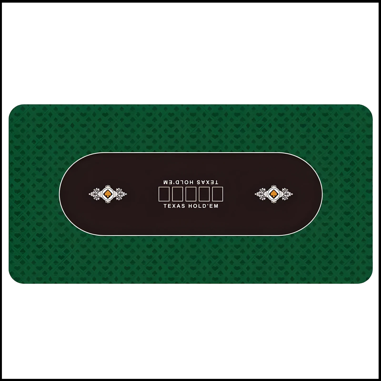 

120x60cm large-sized Texas Hold 'em poker rubber table mat for party multiplayer games board games and poker games
