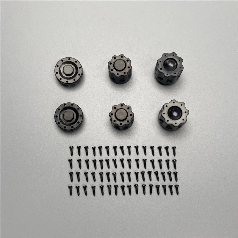 1:14 스케일 플라스틱 M4 잠금 너트 커버 타미야 RC 트럭 SCANIA 770S R620 VOLVO BENZ Arocs MAN TGX 자동차 액세서리