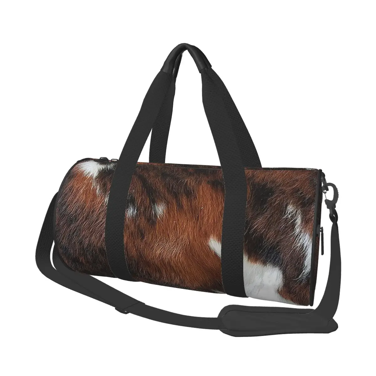 

Stylish Cow Fur Cowhide Texture Cow Skin Print Patter Large Duffle Gym Bag Waterproof Duffle Travel Bags Handbags Fitness bag