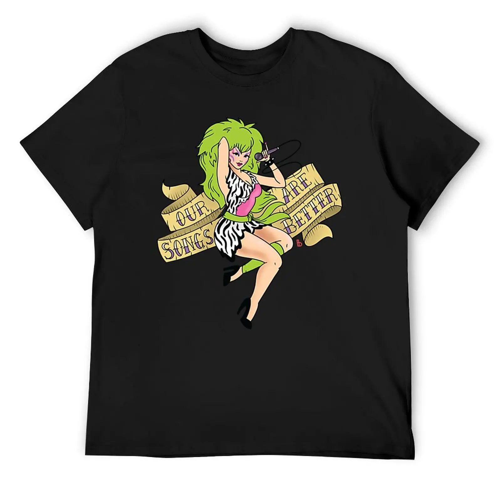 

Our Songs are Better! Pizzazz Pinup T-Shirt plus size tops anime t shirts custom shirt Men's t shirts