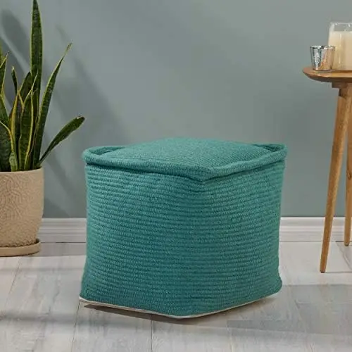 

Irene Yarn Pouf, Teal Cake pan Wooden box Baking pan for cakes Accesorios freidora Baking dish Silicone air fryer liner