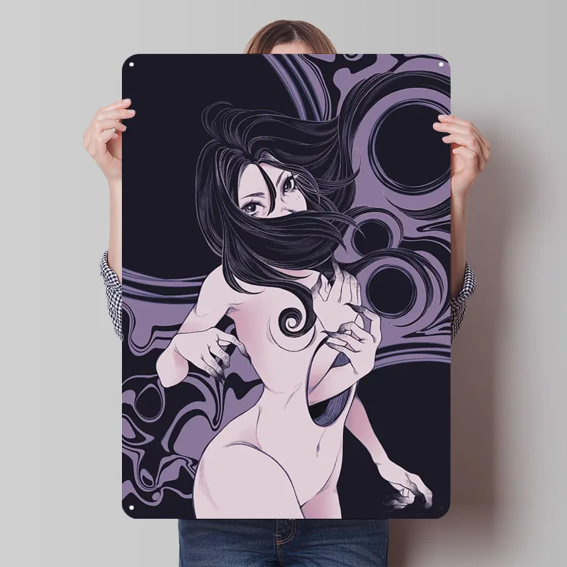 Hunger Anime Metal Poster Wall Art Mural Customizable Metal Tin Signs for Home Room Wall Art Gamer Room Decoration Retro Decor