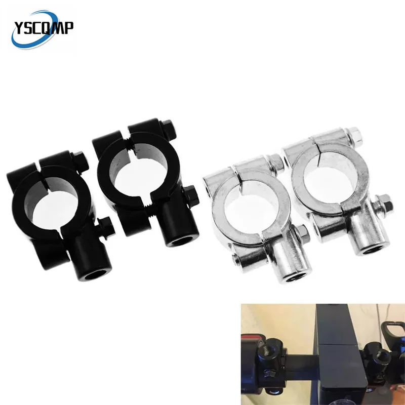 

Motorcycle Handlebar Mirror Mount Holder Clamp Fit for 10mm 8mm 25mm Rear View Mirror Holder Bracket For Harley Touring XL883