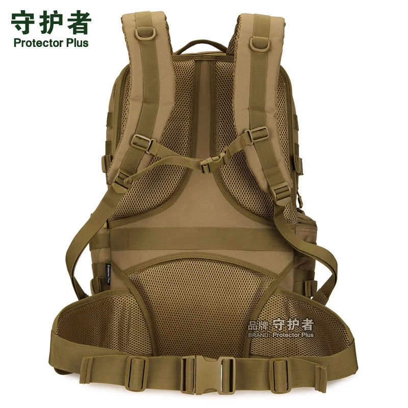 Protector Plus 50L Military Camouflage Molle Tactical Backpack Outdoor Multifunctional Waterproof Hiking and Camping Hunting Bag