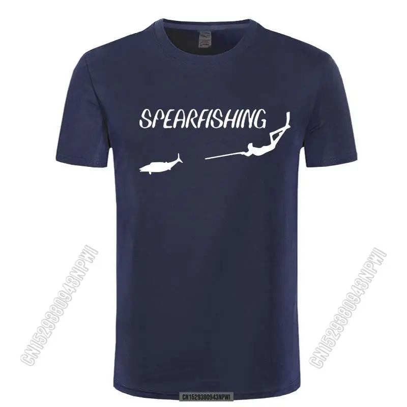 

2022 New Sperfishing Freediving Spearfish Print T-Shirt Men O-Neck T-Shirt Stylish Chic Shirt Daily Tshirt Tee Tops