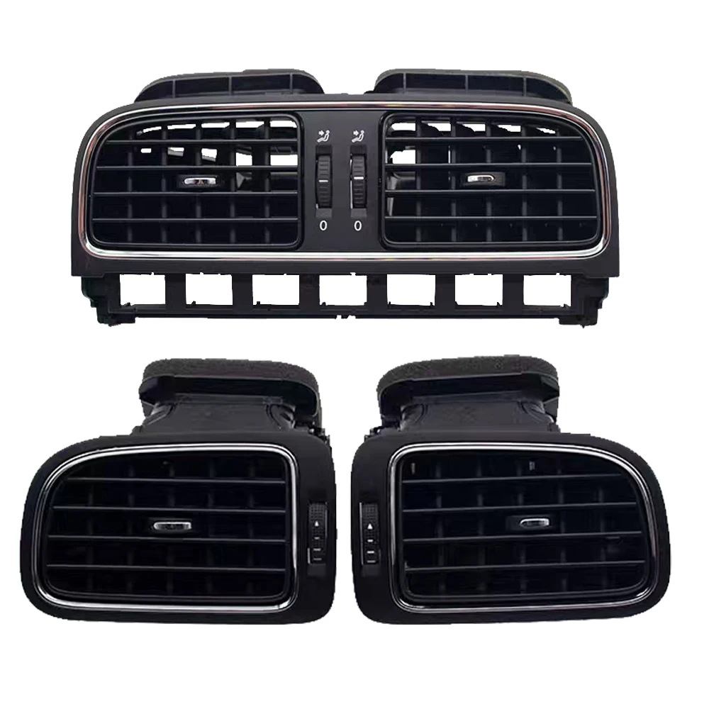 

Saborway Black Matte Central Dashboard Central Air Outlet Vent For Polo 2011 2012 2013 6RD819728 6RD 819 728
