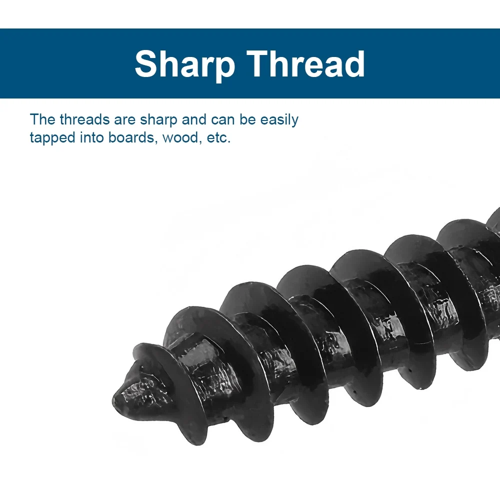 M2 M3 M4 Schwarzes Kreuz Ultradünne flache Waferkopf-selbstschneidende Schraube CA-Schrauben Kohlenstoffstahl Phillips Ultradünne Holzschraube