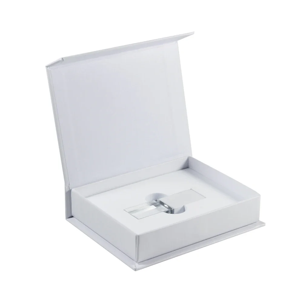 JASTER Crystal USB 2.0 Flash Drive 128GB Creatieve huwelijksgeschenken Pen Drive 64GB 100% echte capaciteit Pendrive Gratis aangepast logo 32GB