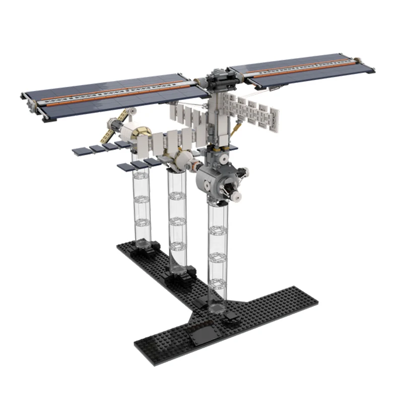 MOC High-tech International Space Station Model Building Blocks MOC-156961 MOC-93305 1:110 Scale Bricks Assemble Toys Gifts