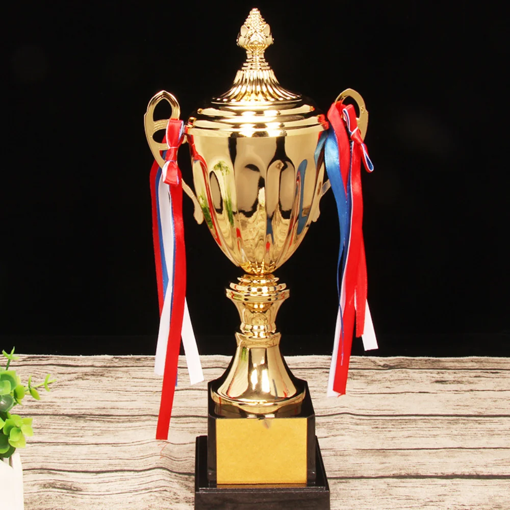 Sports Games Gold Trophy Awards Metal Model with Lid Small Prize Cup Champion Competition Soccer Winner Award Trophy Toy