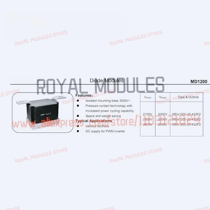 New Original  MD1200-20-432F2 MD1200-22-432F2 MD1200-25-432F2 MD 1200-16-432 F2