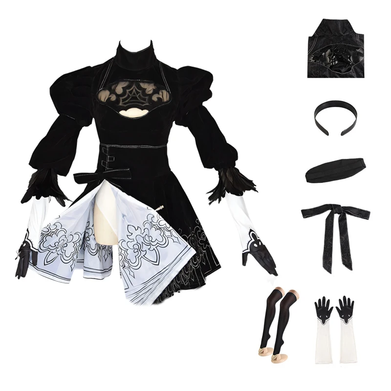 Games Nier Automata Cosplay Costume Yorha 2B sexy Outfit Suit For Women Men Role Play Costumes Girls Halloween Party Fancy Dress