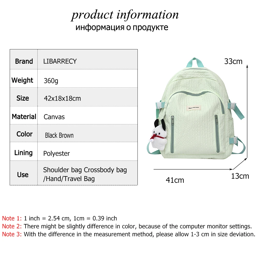 New Canvas Women Backpack Female Travel Bag Backpacks Schoolbag for Teenage Girls Solid Color Bookbag Mochila Bookbag Sac Femme