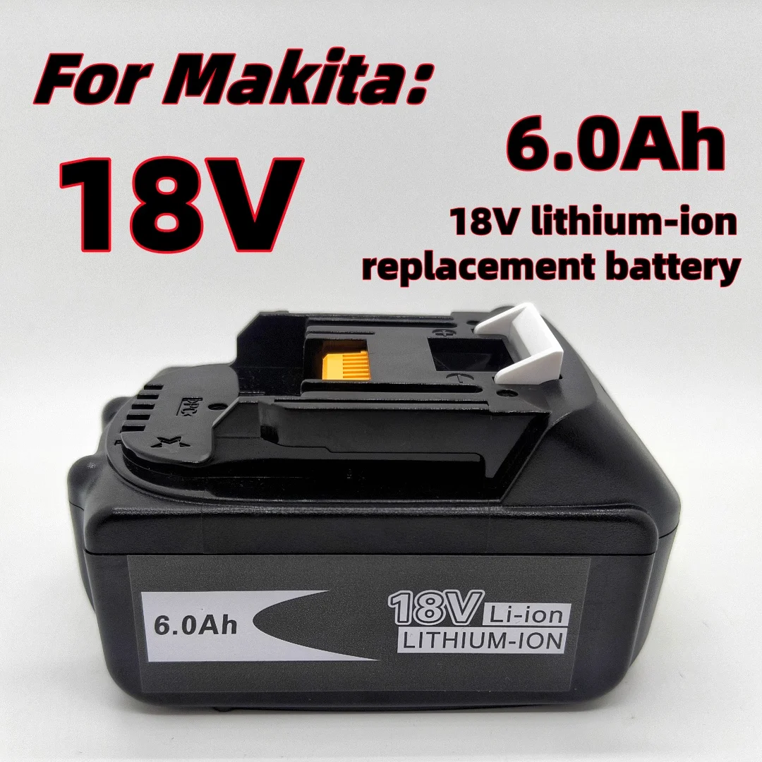 Geeignet für Makita 18V 6,0Ah Lithium-Ionen-Akkus, Modelle: LXT400, BL1860B, BL1860 und BL1850 Serie Ersatzakkus.