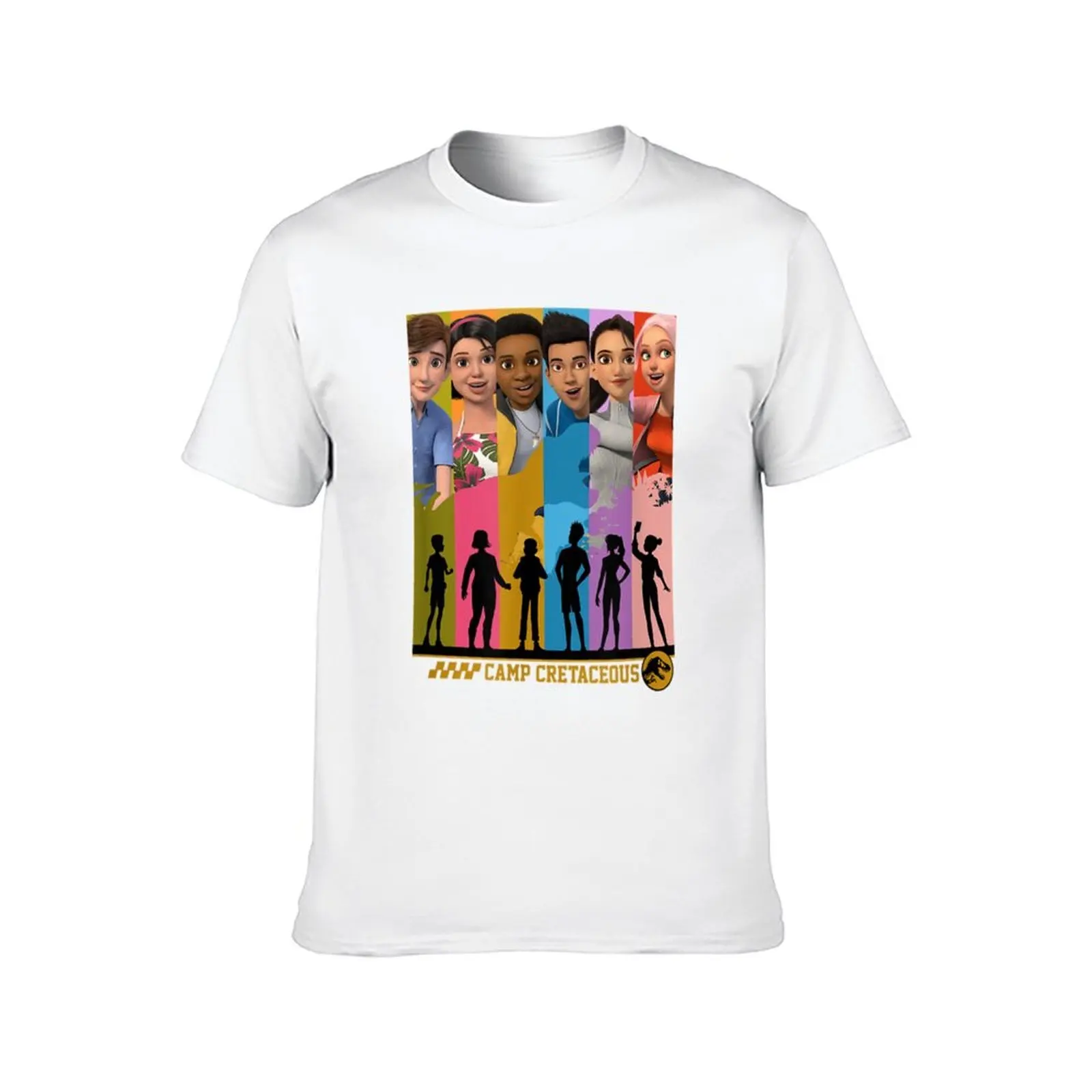 Camp Cretaceous Group Shot Panels T-Shirt funny t shirts cotton t shirts for man graphic tees T-Shirt