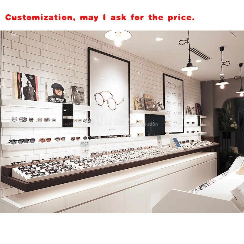 

на заказ. Оптические витрины Индивидуальные витрины для очков Стенд для очков Оптическая витрина магазина