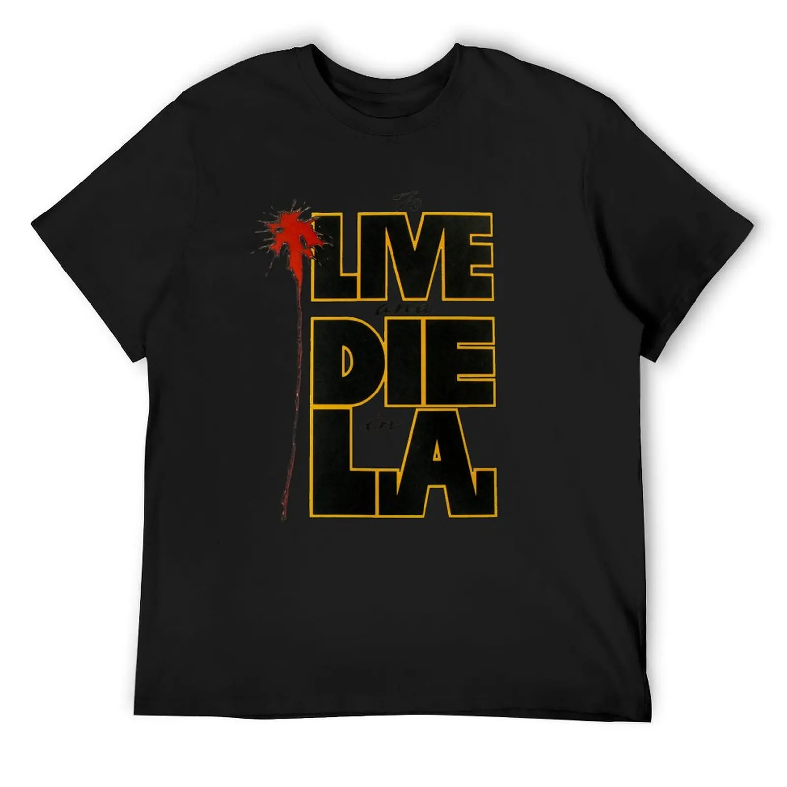 

To Live And Die In L.A Vintage T-Shirt plus size tops blue archive custom t-shirts mens funny t shirts