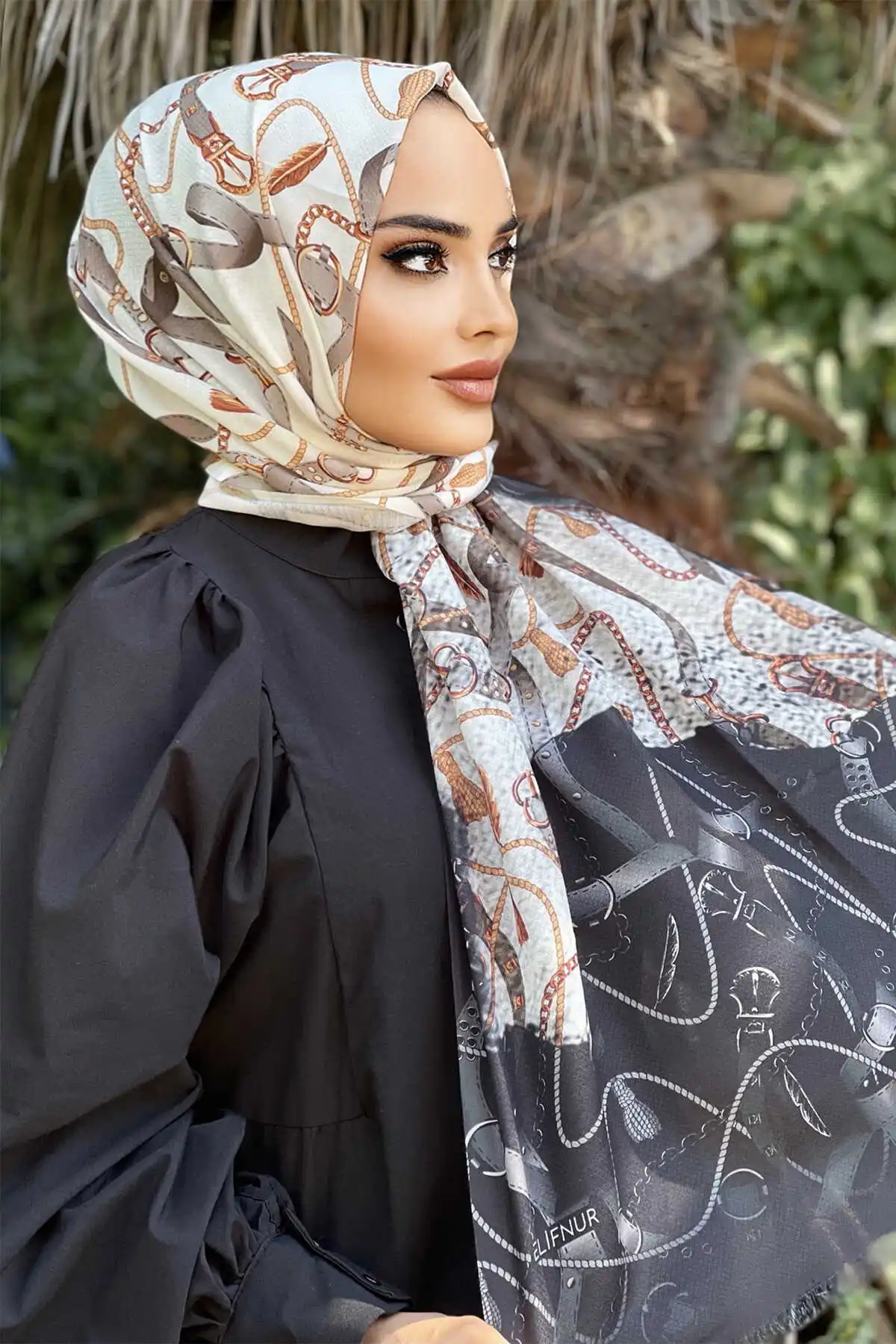 Cotton Pattern Shawl E- -Winter Autumn 2021 Muslim Women Hijab headscarf Islamic Turkey