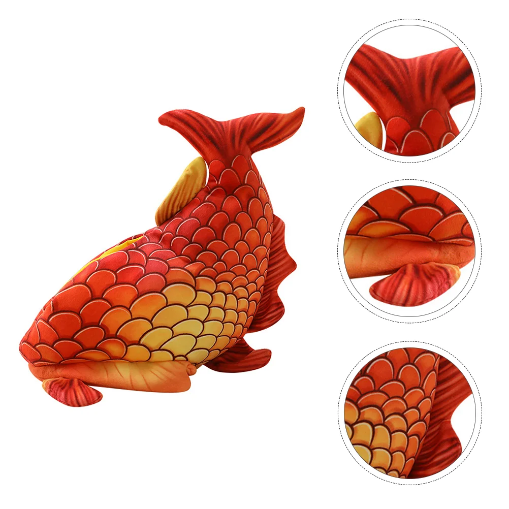 

Red Fish Headgear Stage Costume Kids Halloween Hat for Printing Creative Shaped Headpiece