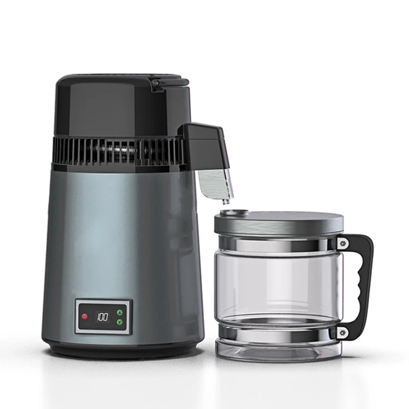 K40203 máquina de água destilada 4l casa destilada máquina de água pura destilação purificador filtro de água de aço inoxidável