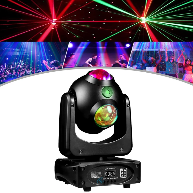 

RGBW Beam Moving Head Disco LED Light DMX 512 Sound Activated for Holiday Parties Club Festivals and Celebrations