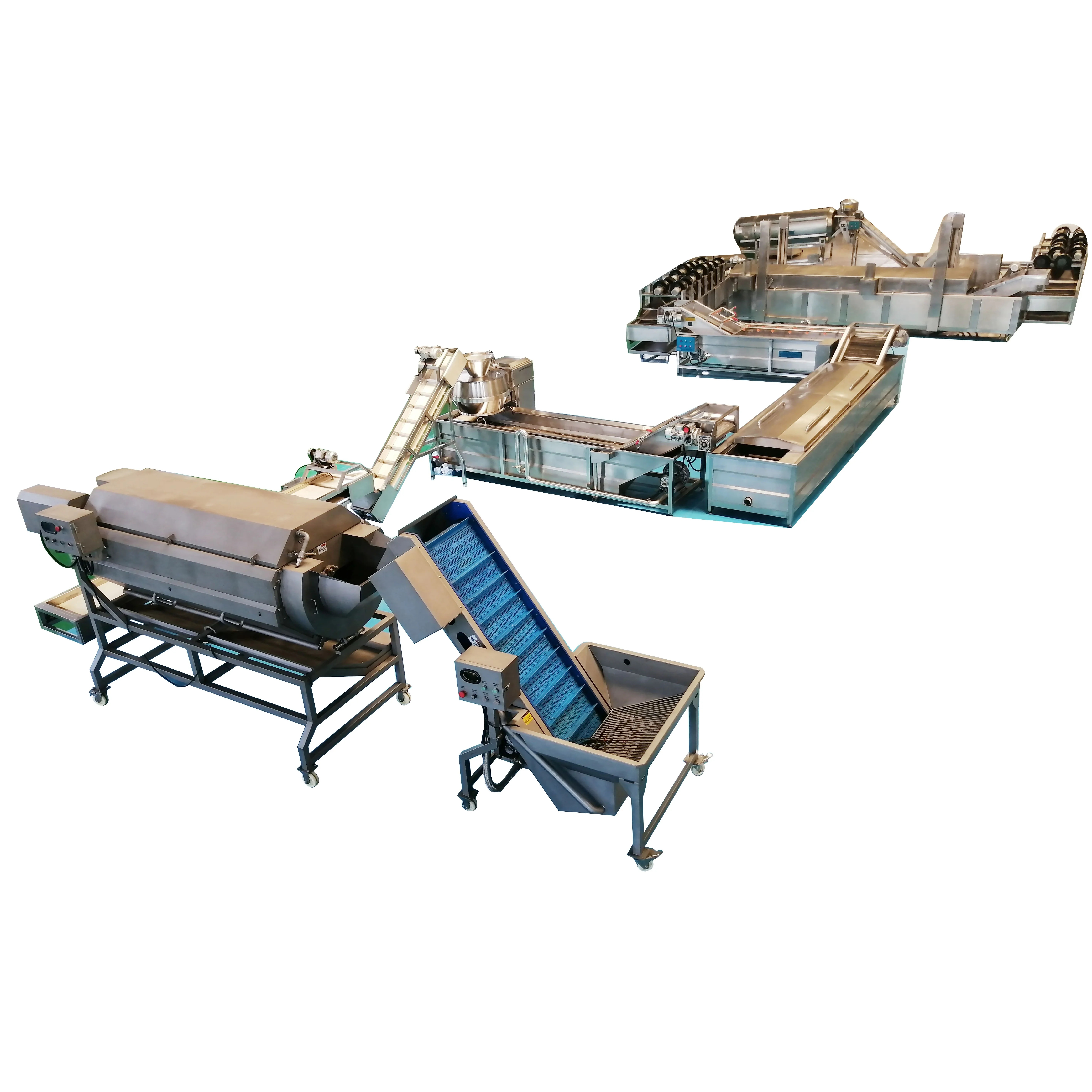 DY Machine Production Line Potato Chips Plant Equipment Frozen French Fries Production Line