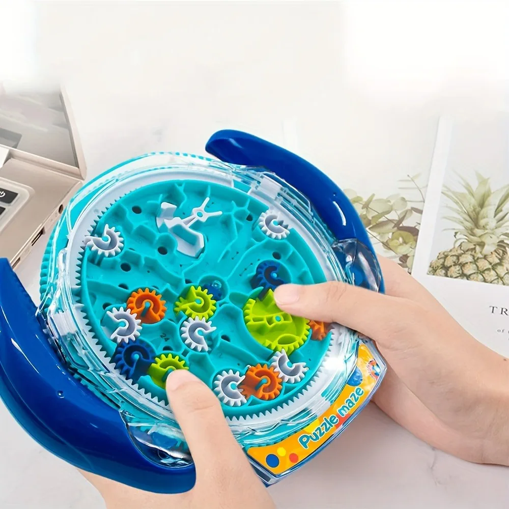 Nouveau jouet labyrinthe à engrenages, plaque labyrinthe éducative, 24 niveaux de labyrinthe amusant, parfait pour l'interaction familiale et les cadeaux, 2025
