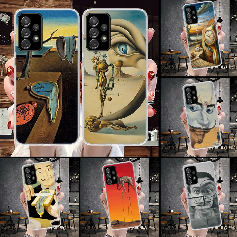 Salvador Dali Art Soft Phone Case For Samsung Galaxy A13 A14 A15 A16 A17 A53 A54 A55 A56 A57 A33 A34 A35 A36 A37 A23 A24 A25 A26