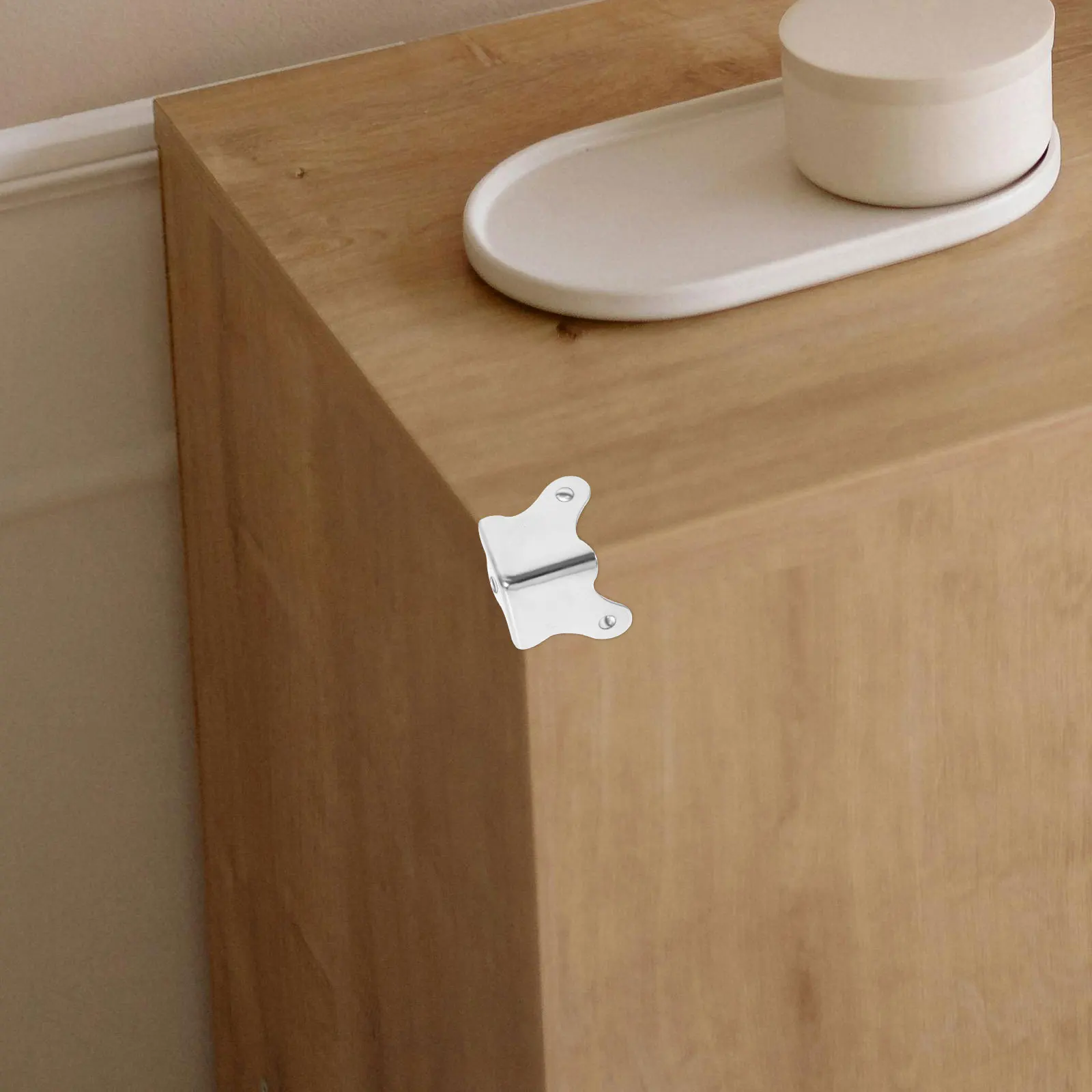 

4pcs Stainless Steel Corner Protectors Metal Box Guards Decorative Edge Covers For Cabinets Wood Boxes Stage Speakers Heavy