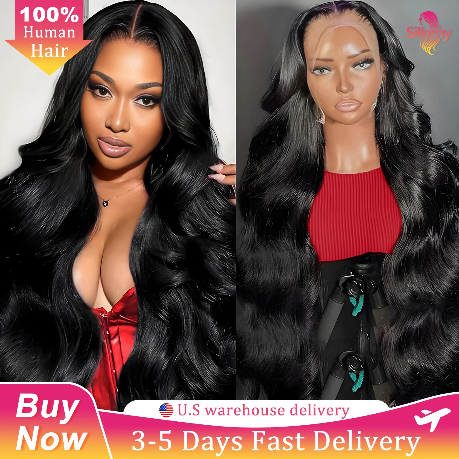 

Парик из натуральных волос с эффектом Body Wave, плотность 250, с прозрачной HD-основой 13x6, 44 дюйма, бразильские парики для женщин