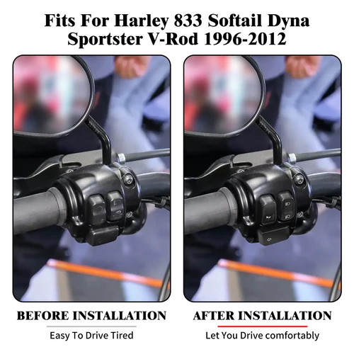 Imagen 2 del producto Interruptor de Control de manillar de motocicleta, 1 "", 25mm, barra de mango, interruptor de señal de giro para Harley Sporster XL 883 96-13 Softail Breakout Dyna